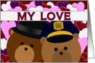 Love Sharing Our Lives/To Police Officer Wife card