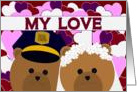 Love Sharing Our Lives/To Police Officer Husband card