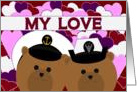 Love Sharing Our Lives/Navy Enlisted Couple/Across the Miles card