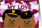 Love Sharing Our Lives/Army Enlisted Couple/Across the Miles card