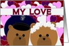Love Sharing Our Lives/ To Air Force Officer Husband card
