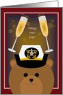 Happy New Year! To Navy Officer - Female card