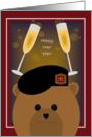 Happy New Year! To Army Soldier in Black Beret card