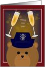 Happy New Year! To Air Force Officer - Female card