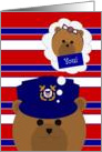 Coast Guardsman Thinking of Daughter card