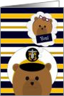 Navy Officer/Male - Daughter, Feel Better Soon! card