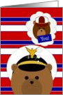 Coast Guard Officer/Male - Son, Feel Better Soon! card
