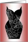Web Covered Little Black Dress - Missing You Boyfriend card