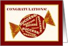 Congratulations on the Sweet Taste of Success card