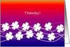 Colorful Thank You Card, Floral - For a Teacher card