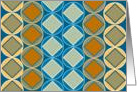 Thinking of a Cancer Patient - StylishTeal and Gold Geometric Design card