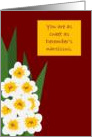 December Narcissus Birthday Card