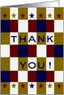 Patriotic Thank You - Blank card