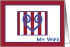 Happy Birthday to My Wife -Home Front Hero - from Military Member card