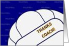 Thanks Volleyball Coach! card
