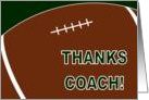 Thanks Football Coach! card