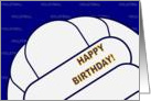 Volleyball Happy Birthday card