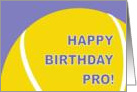 Tennis Humor Happy Birthday card