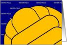 Water Polo Themed Blank Card