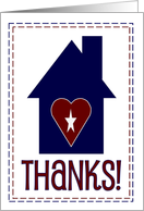 Patriotic Thanks for All You Do - Thank You card
