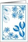 Classic Jacobean Floral - Blank Card