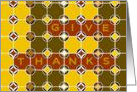 Give Thanks! Eclectic Geometric Thanksgiving Across the Miles card