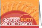 A Birthday Wish for Sunny Tomorrows Warming Their Heart - Aunt card