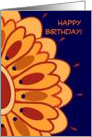 Happy Birthday Wishes from Both of Us - Talavera Like Flower card