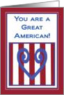 Great American! - Military Retirement Congratulations card