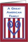 Great American Military Family! - Thank You card