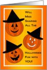 Witchy Jack-O-Lanterns Missing Kids on Halloween from Traveling Parent card