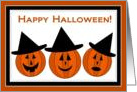 Witchy Pumpkins Line Up to Wish You a Happy Halloween! From a Group card