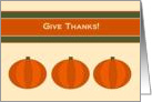 Give Thanks! - Sweet Thanksgiving Card for Grandparents card