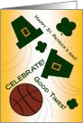 Saint Patrick’s Day Wishes for a Basketball Fan card