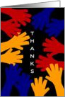 A Pat on the Back ,Thank You for Your Donation card