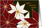 Merry Christmas Friend! - Happy Poinsettias card