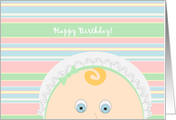 Baby Says Happy Birthday to Favorite Babysitter card