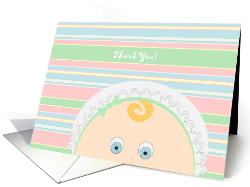Thank You for Helping Us Welcome Baby! - Baby Faced card (1001225)