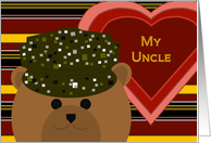 Uncle - U. S. Army Working Uniform Bear -Valentine card