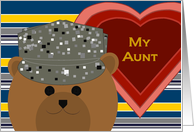 Aunt - U. S. Air Force Working Uniform Bear - Valentine card