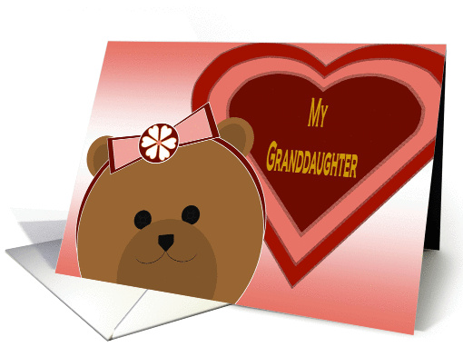 My Granddaughter - Best Bear Hugs! - Valentine card (1009261)