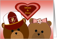 Mom & Dad - Best Bear Hugs! - Valentine card