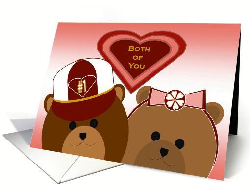 Both of You - Best Bear Hugs! - Valentine card (1009285)