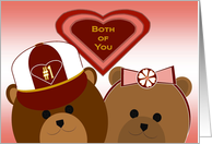 Both of You - Best Bear Hugs! - Valentine card