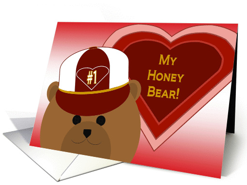 My Honey Bear - Husband - Simple I Love You - Valentine card (1009309)