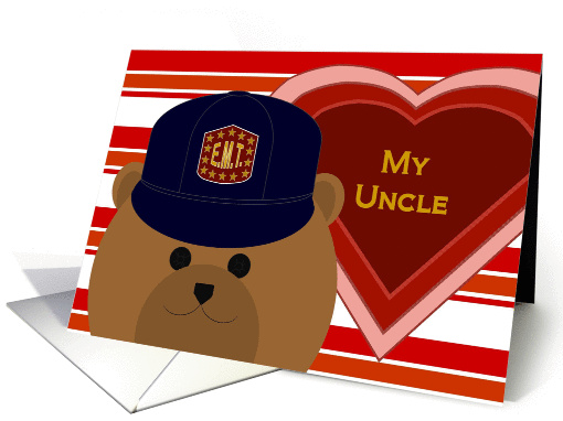 Uncle - E.M.T. Bear - Love & Pride Valentine card (1009621)