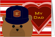 Dad - E.M.T. Bear - Love & Pride Valentine card