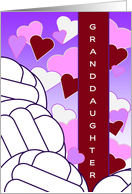 Granddaughter -Valentine for Volleyball Loving Kid- Humorous Valentine card