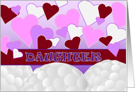 Daughter -Valentine for a Golf Loving Kid- Humorous Valentine card