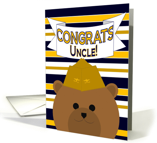 Congrats Uncle! Naval Aviation Officer - Any Award/Recognition card